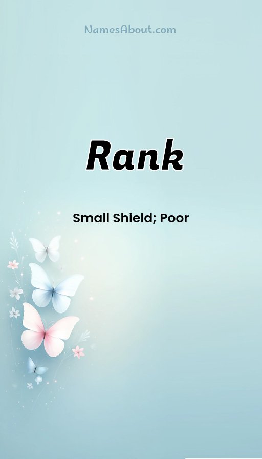 Meaning of Rank