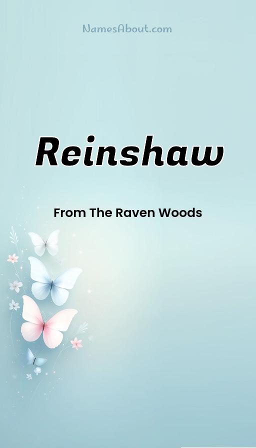 Reinshaw name and meaning