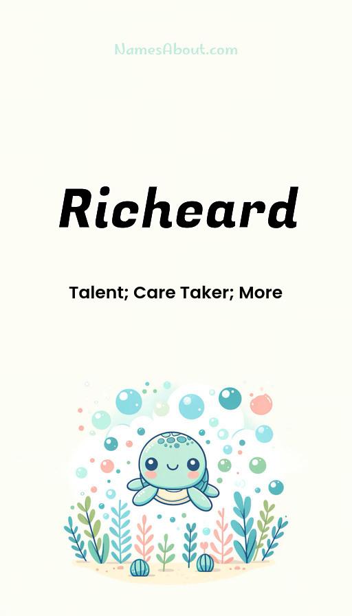 Richeard name and meaning