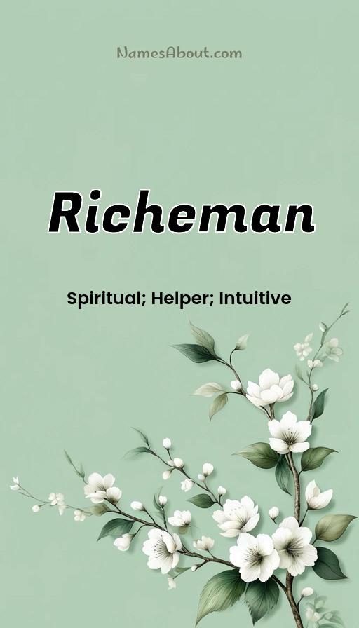 Richeman name and meaning