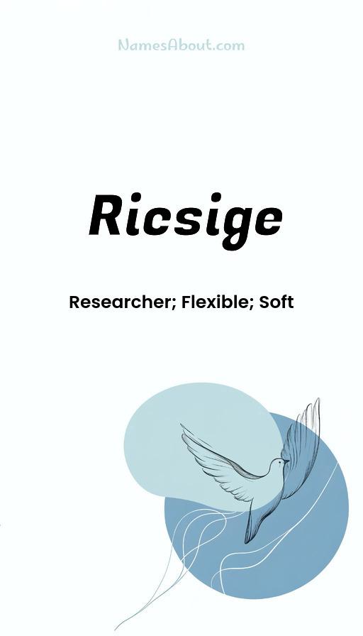 Ricsige name and meaning