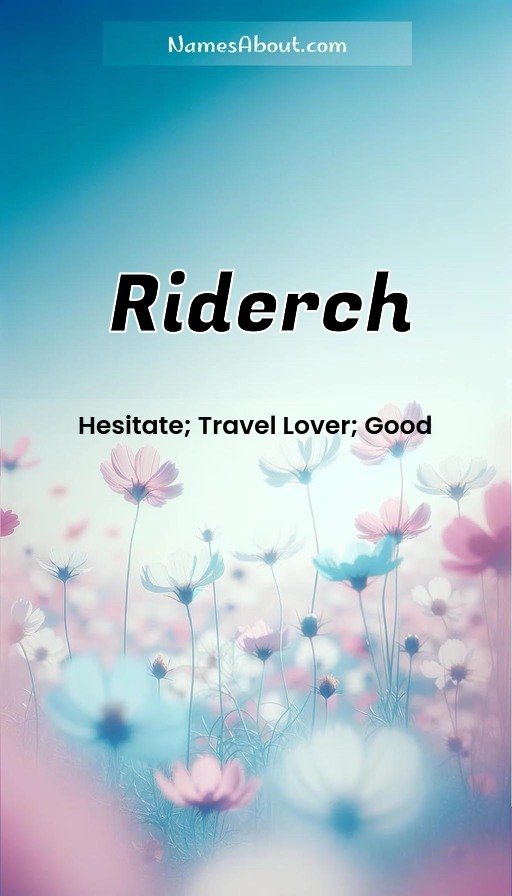 Meaning of Riderch