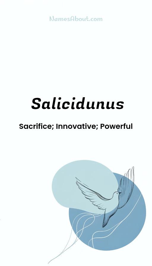 Salicidunus name and meaning