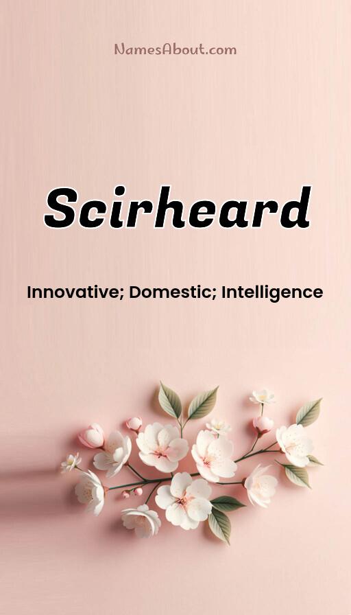 Scirheard name and meaning