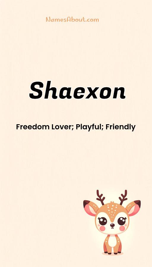 Shaexon name and meaning