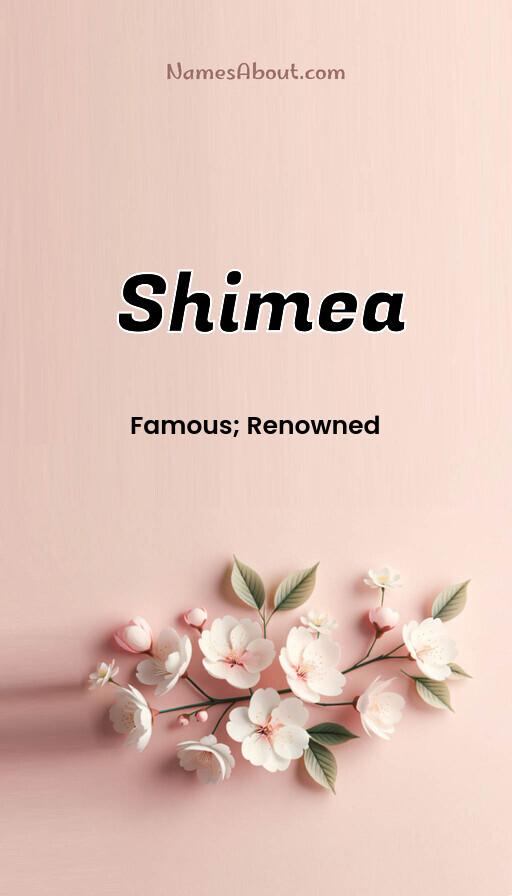 Shimea name and meaning