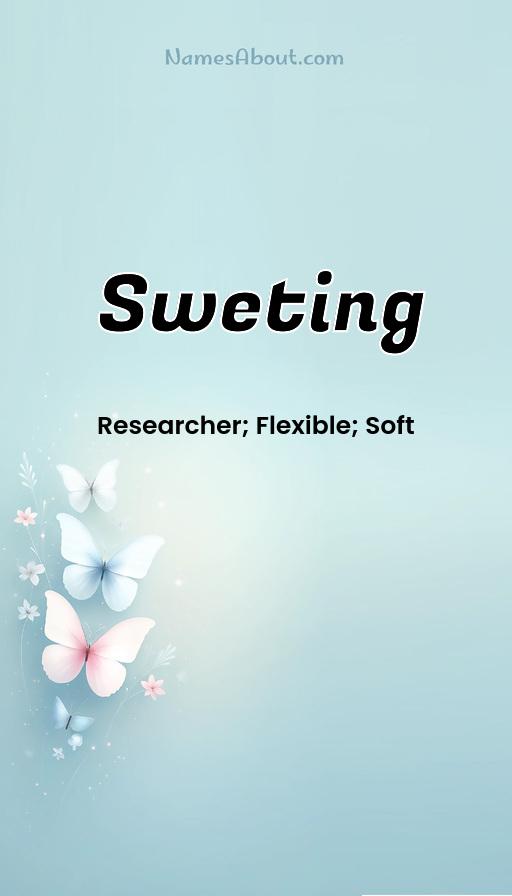 Sweting name and meaning