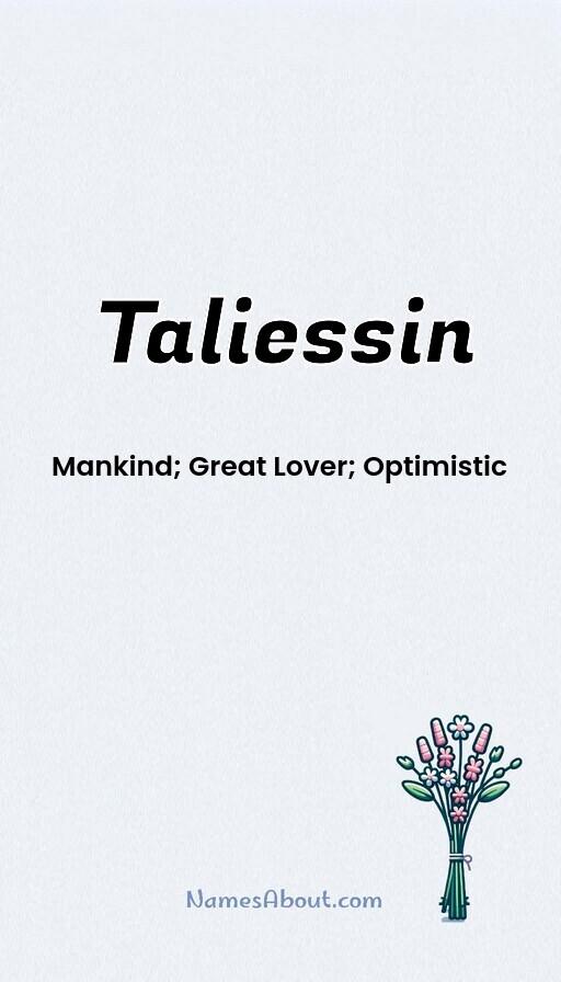 Taliessin name and meaning