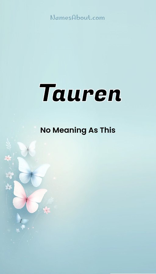 Meaning of Tauren