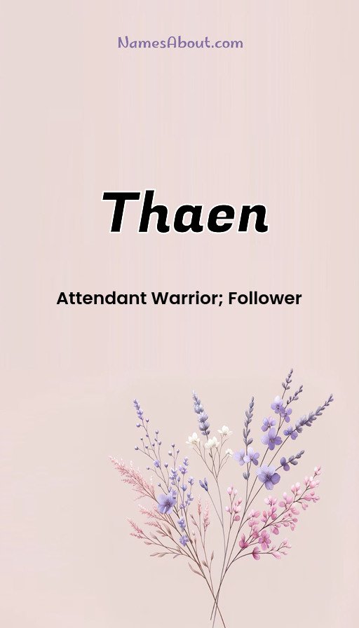 Meaning of Thaen