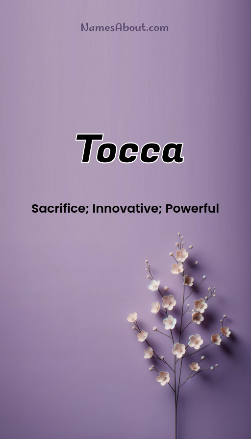 Meaning of Tocca