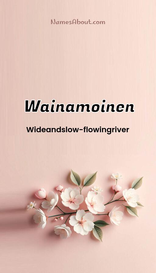 Wainamoinen name and meaning