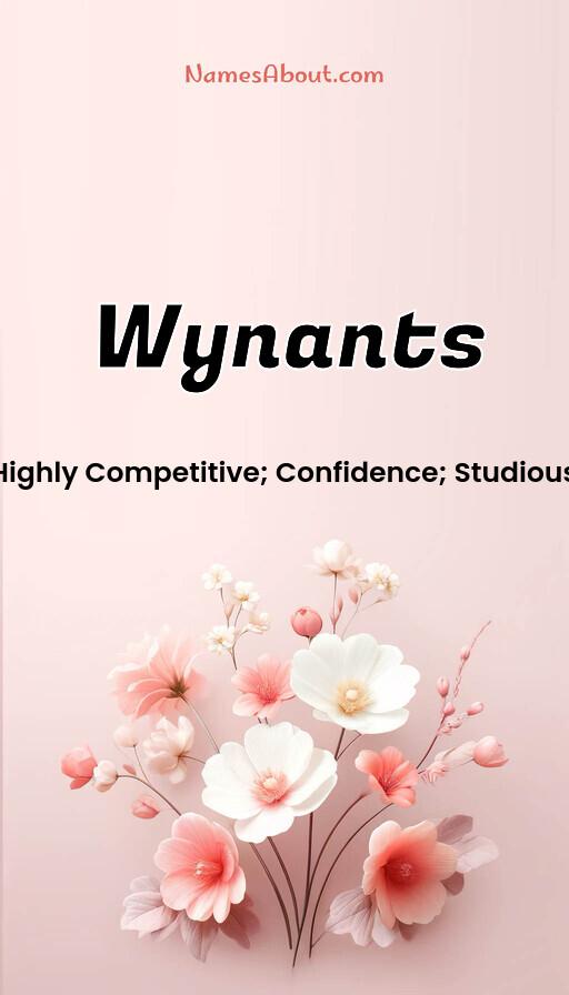 Wynants name and meaning