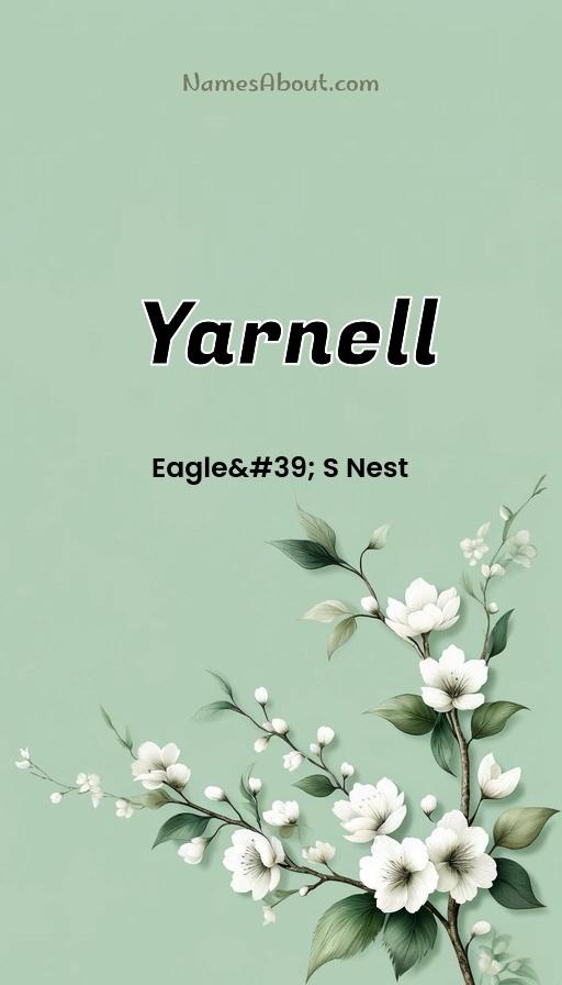 Meaning of Yarnell