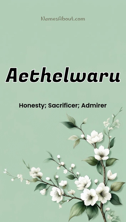 Meaning of Aethelwaru