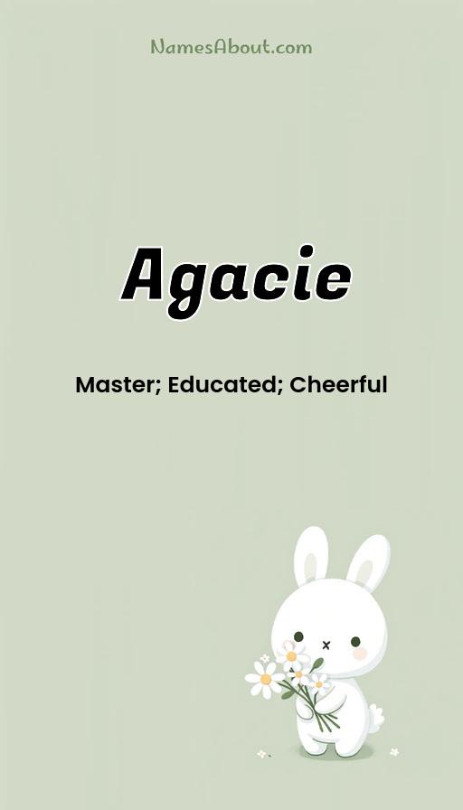 Agacie name and meaning