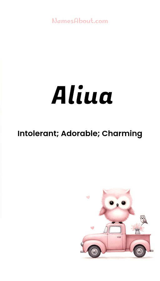 Meaning of Aliua