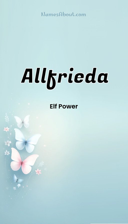 Meaning of Allfrieda