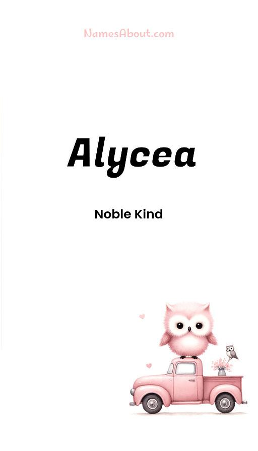 Alycea name and meaning