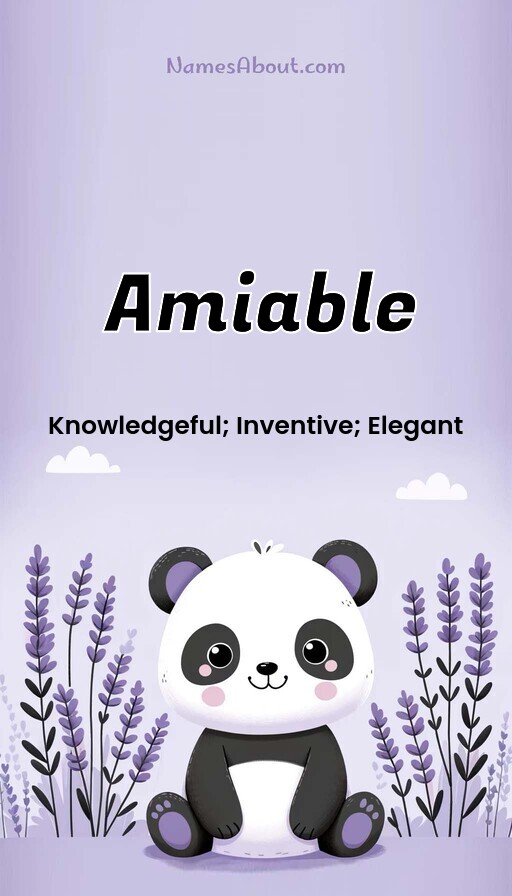 Meaning of Amiable