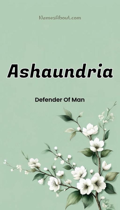 Ashaundria name and meaning