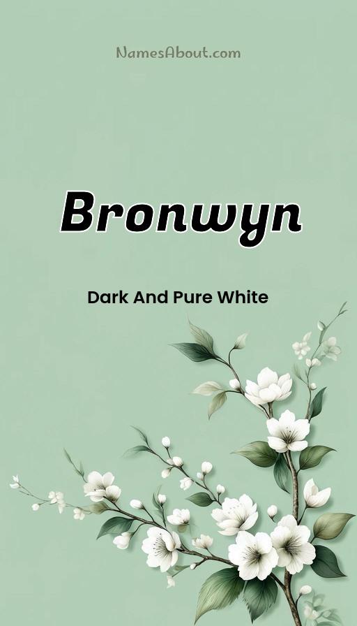 Meaning of Bronwyn