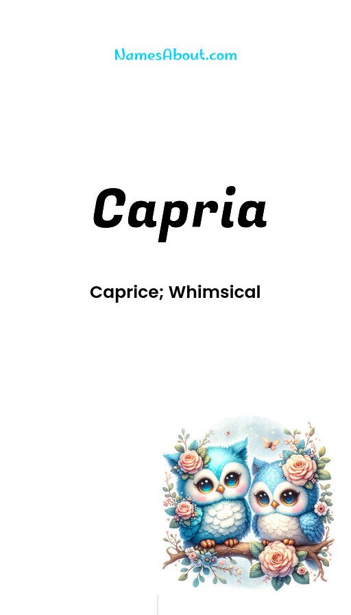 Meaning of Capria