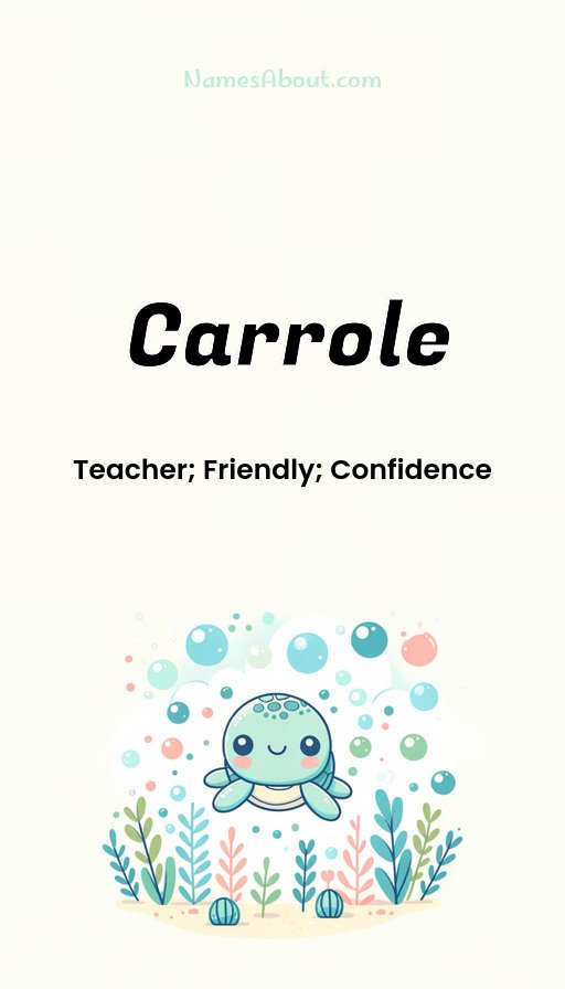 Meaning of Carrole