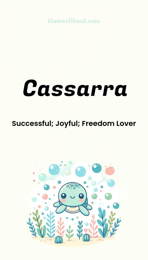 Cassarra name and meaning