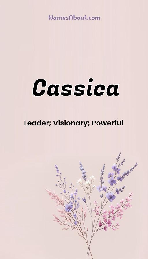 Cassica name and meaning