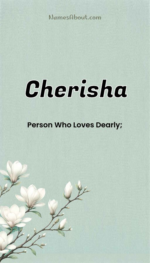 Meaning of Cherisha
