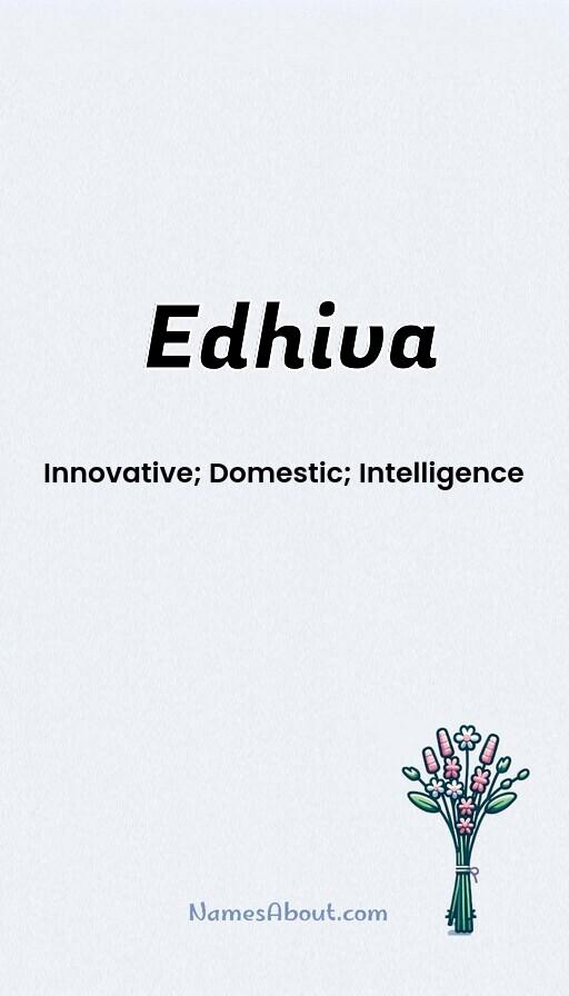 Edhiva name and meaning