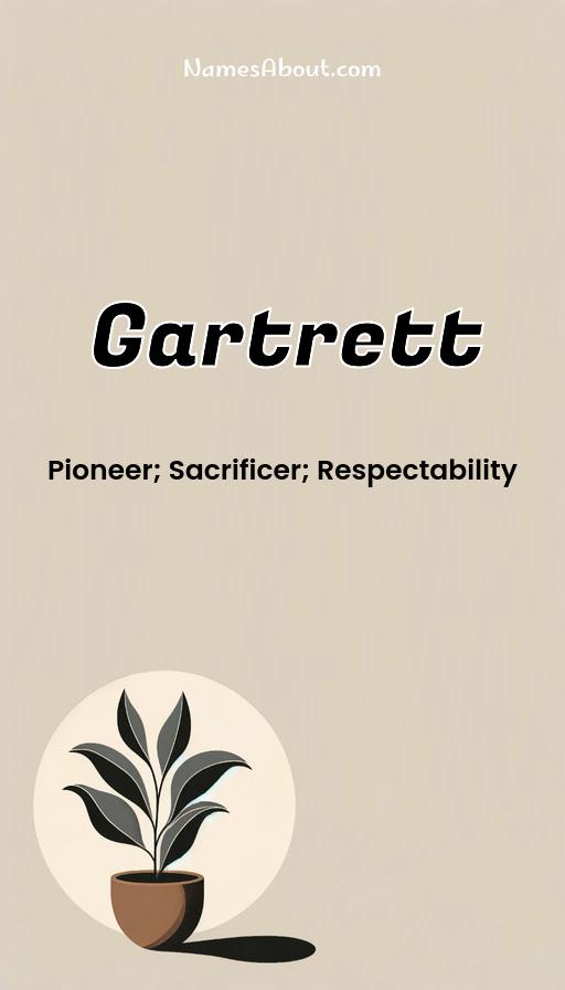 Gartrett name and meaning