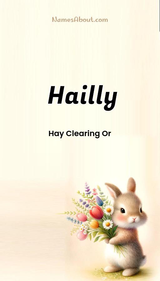 Hailly name and meaning