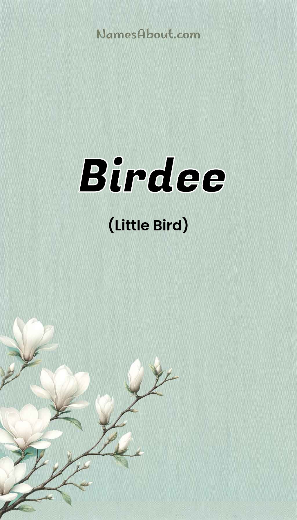 Birdee name and meaning