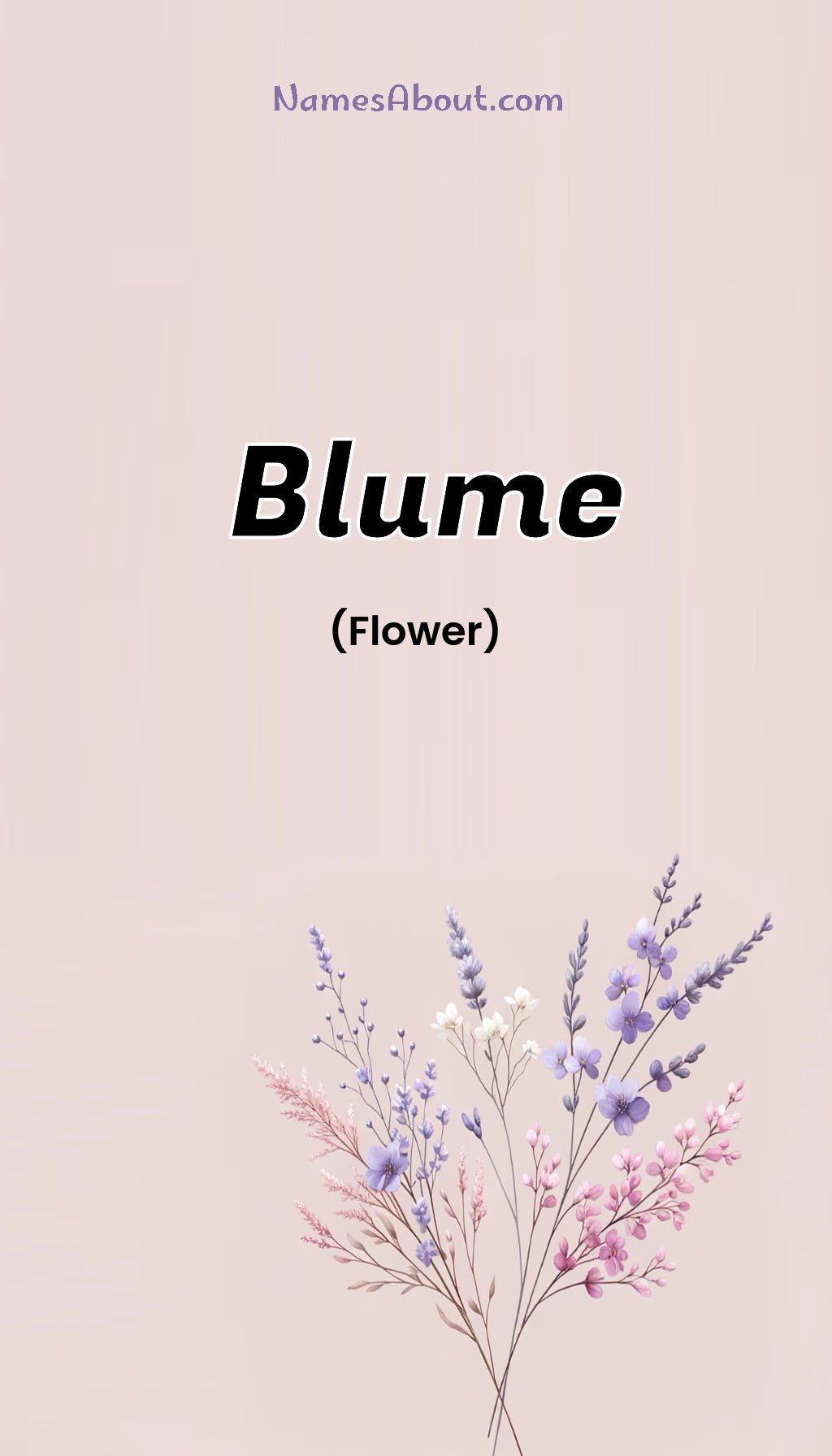 Blume name and meaning