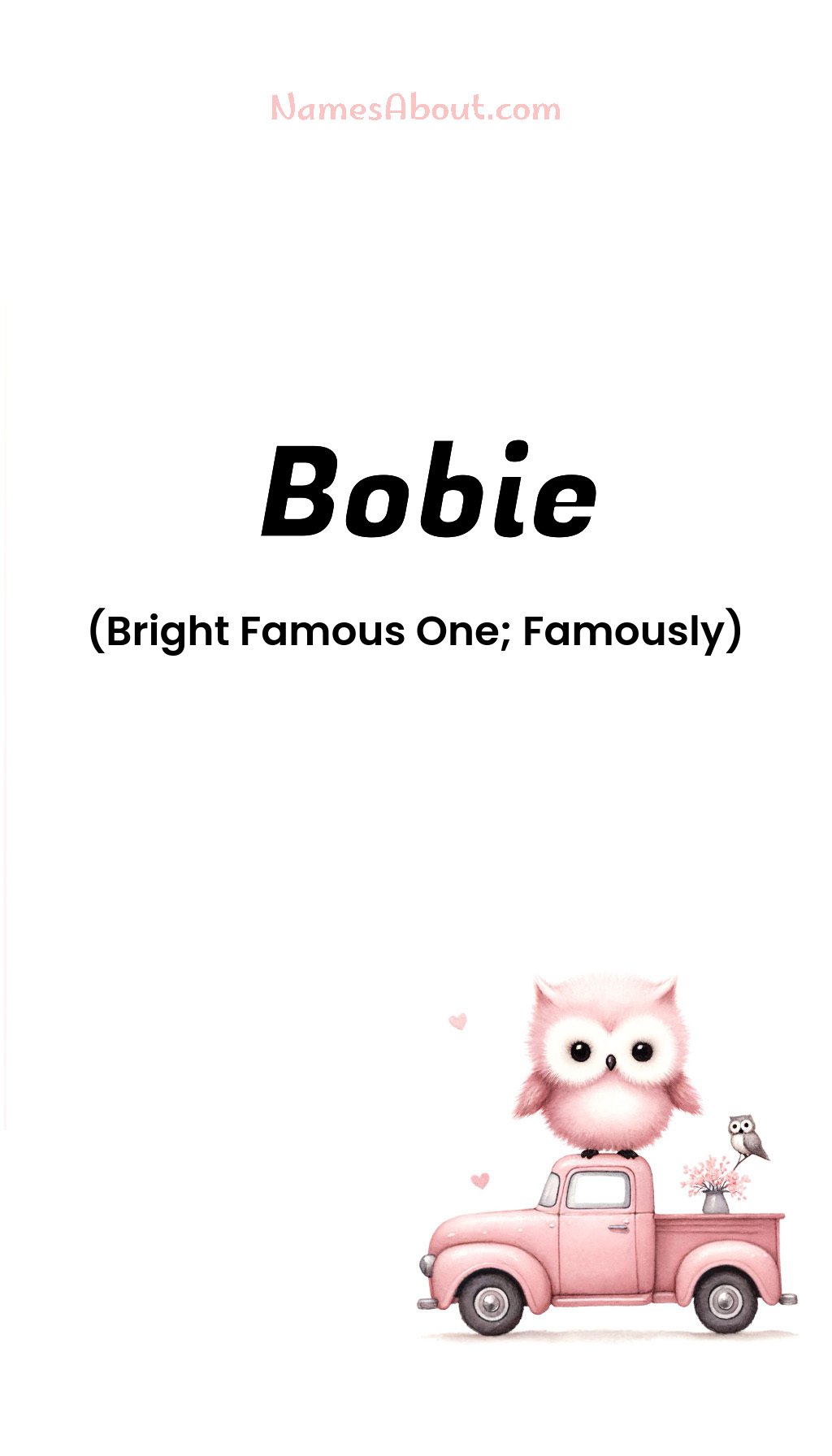 Bobie name and meaning