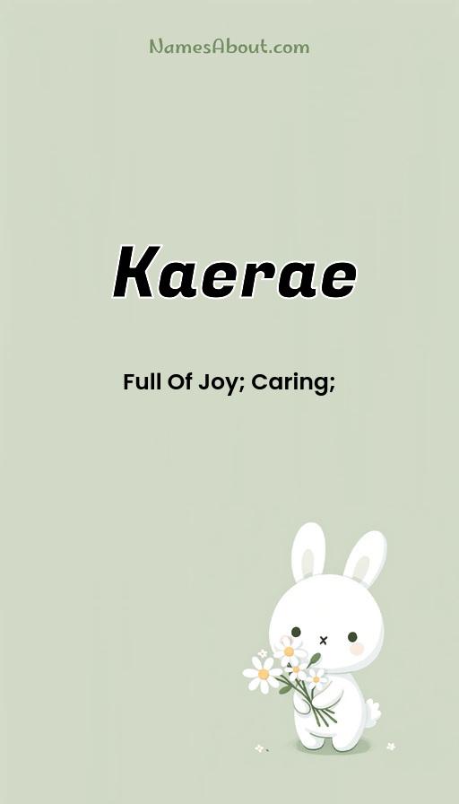 Kaerae name and meaning