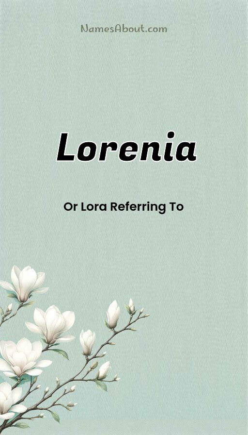 Meaning of Lorenia