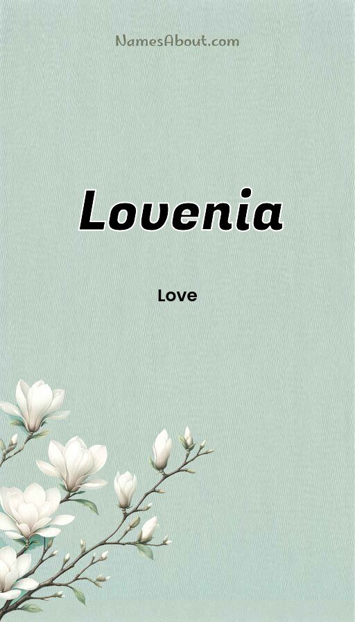 Meaning of Lovenia