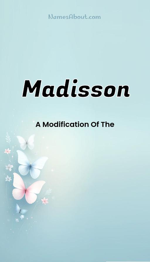 Meaning of Madisson