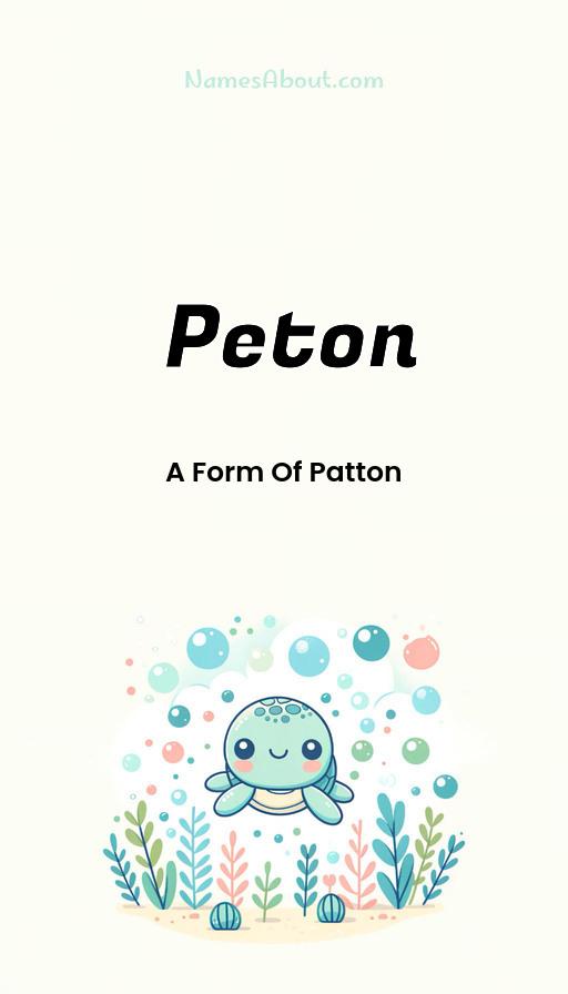 Peton name and meaning