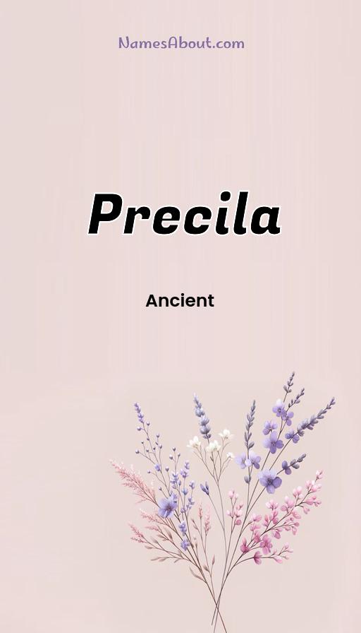 Precila name and meaning