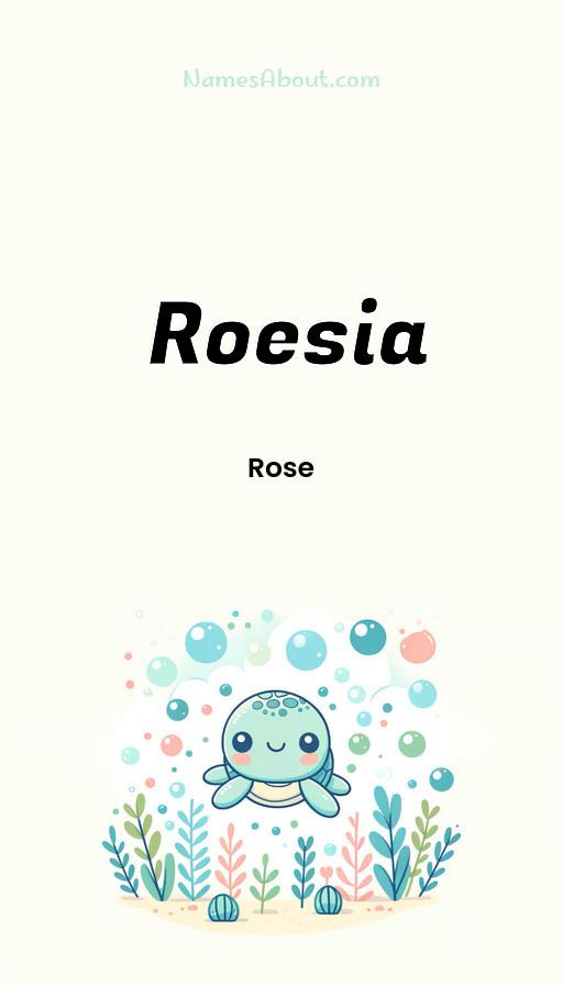 Illustration of Roesia