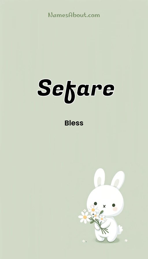 Meaning of Sefare