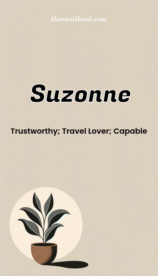 Suzonne name and meaning