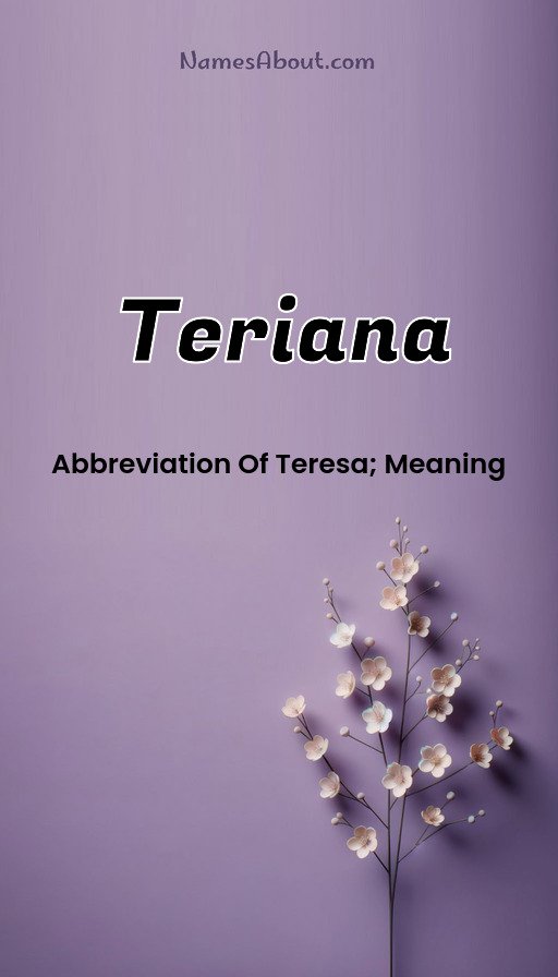 Meaning of Teriana