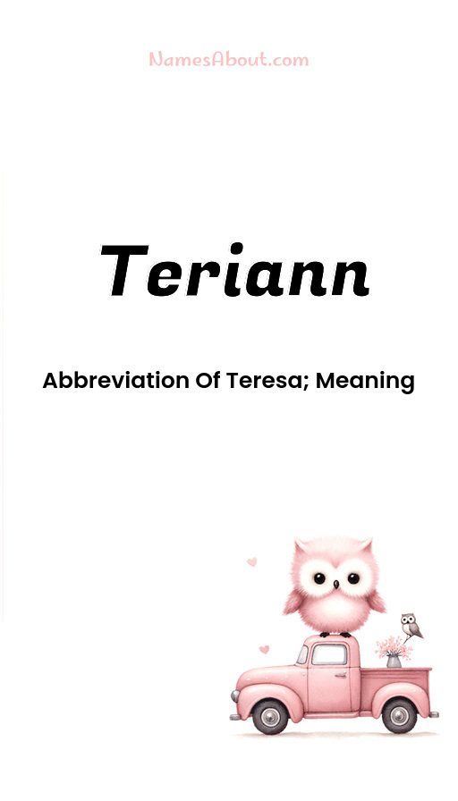 Meaning of Teriann