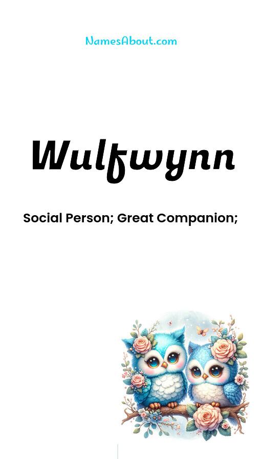 Wulfwynn name and meaning