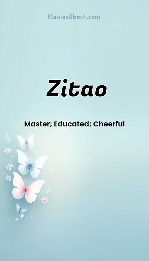 Meaning of Zitao